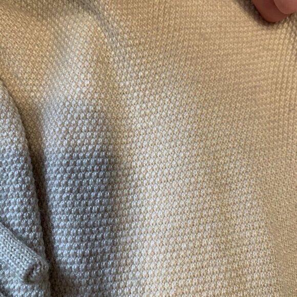 thread supply Womens Solid Cream Beige Knit Wide Leg Knit Pants Small - Picture 4 of 5